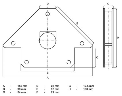 Bgs Technic Magnetische lasklem 20 kg