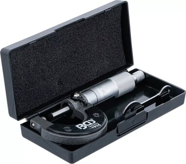 Bgs Technic Micrometer in schaalverdeling van hout 0,01 mm 0 - 25 mm