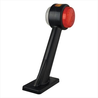 Breedtelicht 12/24V rood/wit/oranje 166x193mm LED links