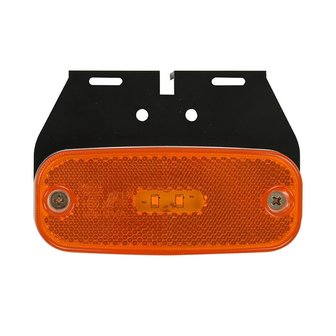 Zijmarkeringslamp 10-30V oranje 110x45mm LED met houder