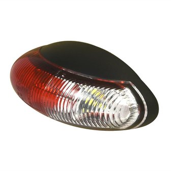 Breedtelicht 10-30V rood/wit 60x34mm LED