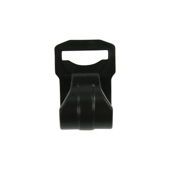 Tentclip 20-25mm met sleuf zwart