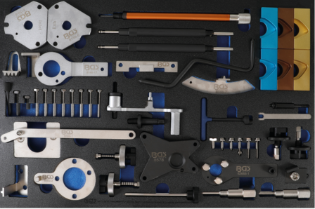 BGS&nbsp;Gereedschapsblad 3/3: Gereedschapset motortiming voor Fiat, Alfa, Lancia, Opel, Suzuki, Ford