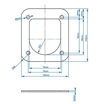 Montageplaat SPP PW-01