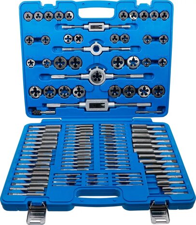 Bgs Technic Tap & Snij set, INCH en metrisch 110 delig