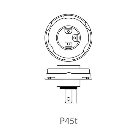 Autolamp 12V 45/40W P45t in doosje x10 stuks