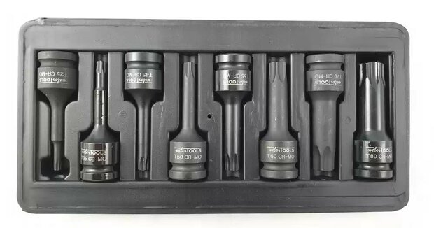 Krachtdoppen set 1/2 Torx 8-delige