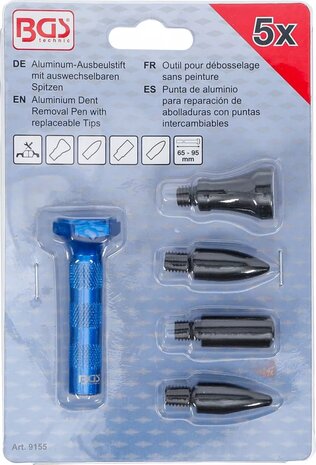 Bgs Technic Aluminium Dent Removal Pen met vervangbare tips, 100 mm