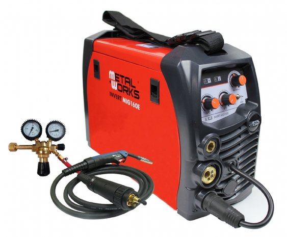 Inverter lasapparaat mig-mag-flux -12,50kg, MIG160E