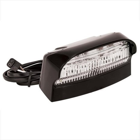 Kentekenverlichting 12/24V 70x42mm LED 2P. voor 343871/72