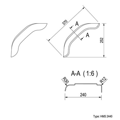 Spatschild kunststof 40cm (2440)