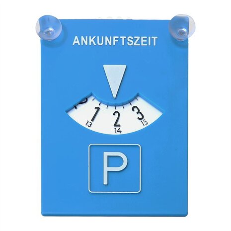 Parkeerschijf met zuignapbevestiging