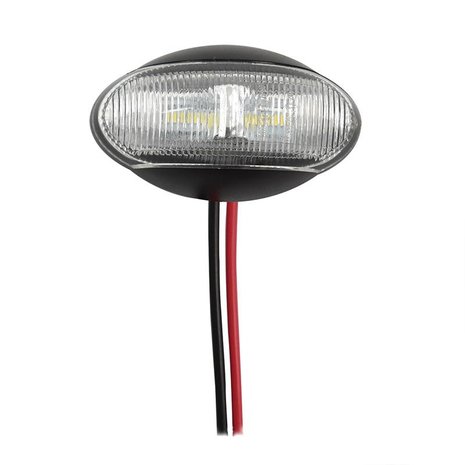 Markeringslamp 10-30V wit 60x34mm LED