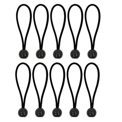 Tentspanner elastisch 15cm met plastic bal set van 10 stuks