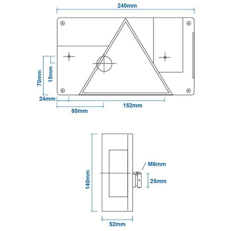 Aspöck Multipoint II achterlicht rechts