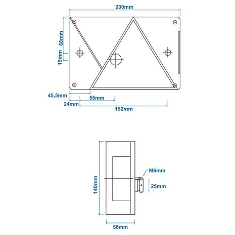 Aspöck Multipoint IV achterlicht links