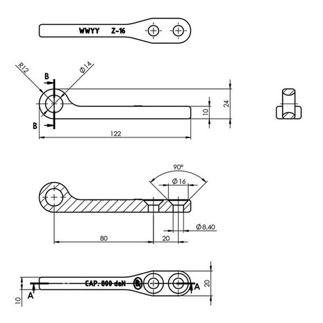 Tegenstuk voor spansluiting SPP Z-16