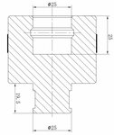 Ponsenset 8-delige diameter 10-30mm voor werkplaatspers