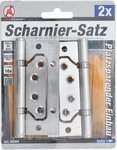 Scharnierset RVS voor ruimtebesparende inbouw 100 x 50 mm 2-dlg