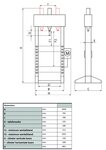 Hydraulische pers 30T hand- en voetbediening