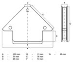 Bgs Technic Magnetische lasklem 11 kg