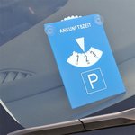 Parkeerschijf met zuignapbevestiging