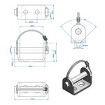 Klepscharnierhouder 12mm SPP UZ-02A V.1