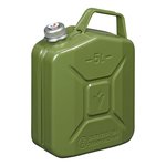 Jerrycan 5L metaal groen met magnetische schroefdop UN- & TüV/GS-gekeurd