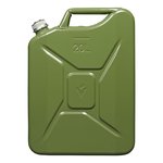 Jerrycan 20L metaal groen met magnetische schroefdop UN- & TüV/GS-gekeurd