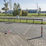 Parkeerpaal met slot