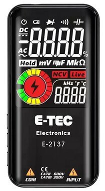 Automatische digitale multimeter incl. testpunten, rood-zwart