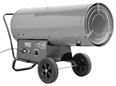 Warmeluchtblazer op propaangas 70-132kw met thermostaat