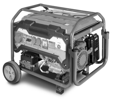 Benzine generator 6,5kw 3x400v elektrische start