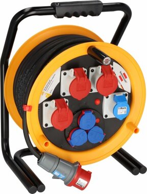 Professional Brobusta CEE 4 IP44 kabelhaspel voor industrie bouw 40m H07RN-F 5G2,5