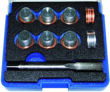 Bgs Technic Reparatieset voor olieaftap schroefdraad M14 x 1,25, 25-delig