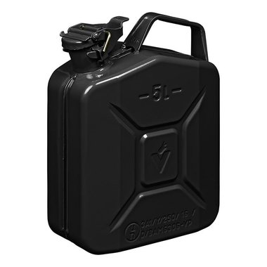 Jerrycan 5L metaal zwart UN- & TüV/GS-gekeurd