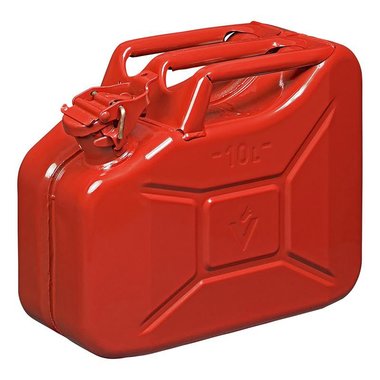 Jerrycan 10L metaal rood UN- & TüV/GS-gekeurd