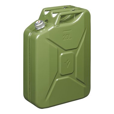 Jerrycan 20L metaal groen met magnetische schroefdop UN- & TüV/GS-gekeurd