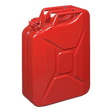 Jerrycan 20L metaal rood UN- & TüV/GS-gekeurd